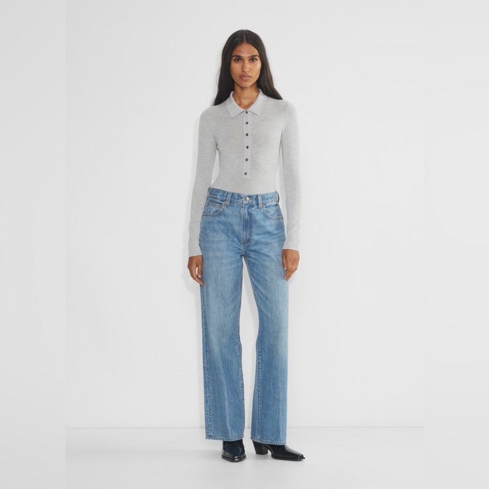 Aritzia Denim Forum The Farrah Hi-Rise Wide Jean sz24